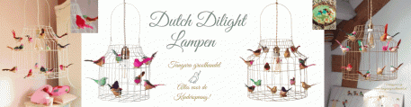 Dutch Dilight vogeltjes lamp Banner Tangara groothandel 01